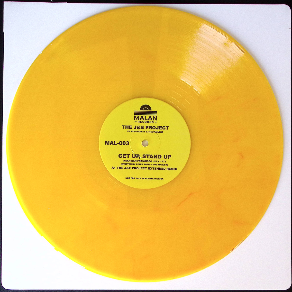 J, E Project, Bob Marley, The Wailers — Get Up. Stand Up vinyl cover