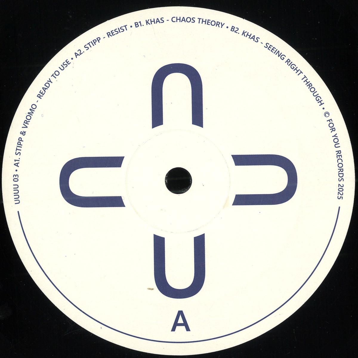 Stipp, Vromo, Khas — UUUU 03 vinyl cover