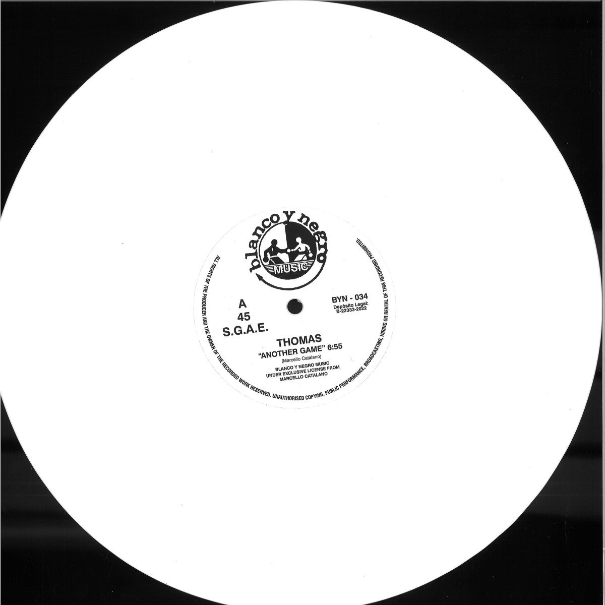 Thomas — Another Game / You Take Me Up vinyl cover