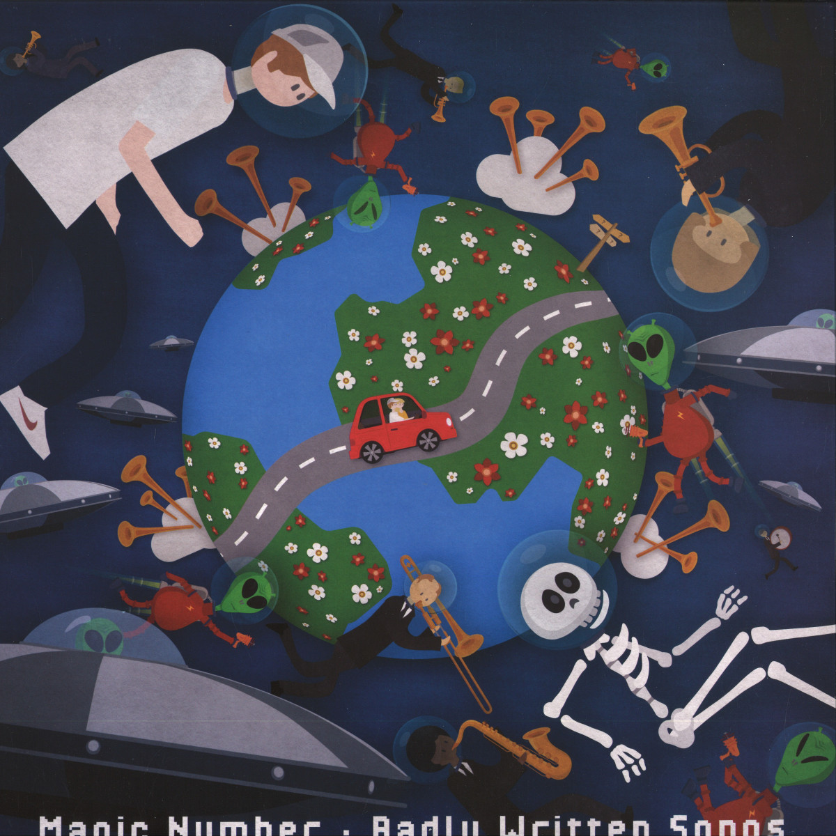 Magic Number — Badly Written Songs LP vinyl cover