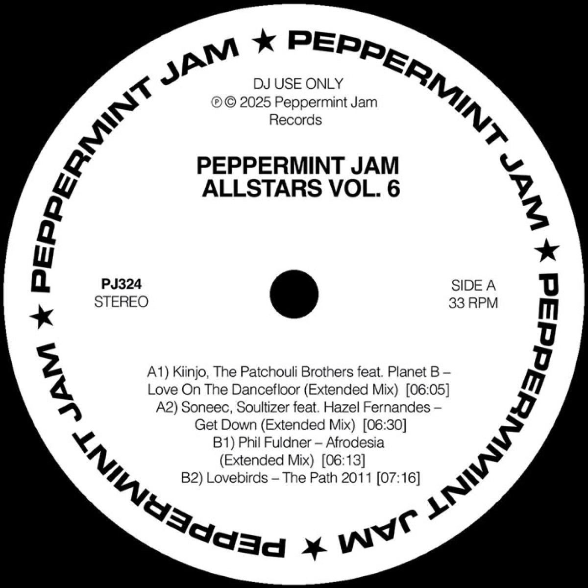 Various - Peppermint Jam Allstars Vol.6 / Peppermint Jam PJ324- Vinyl