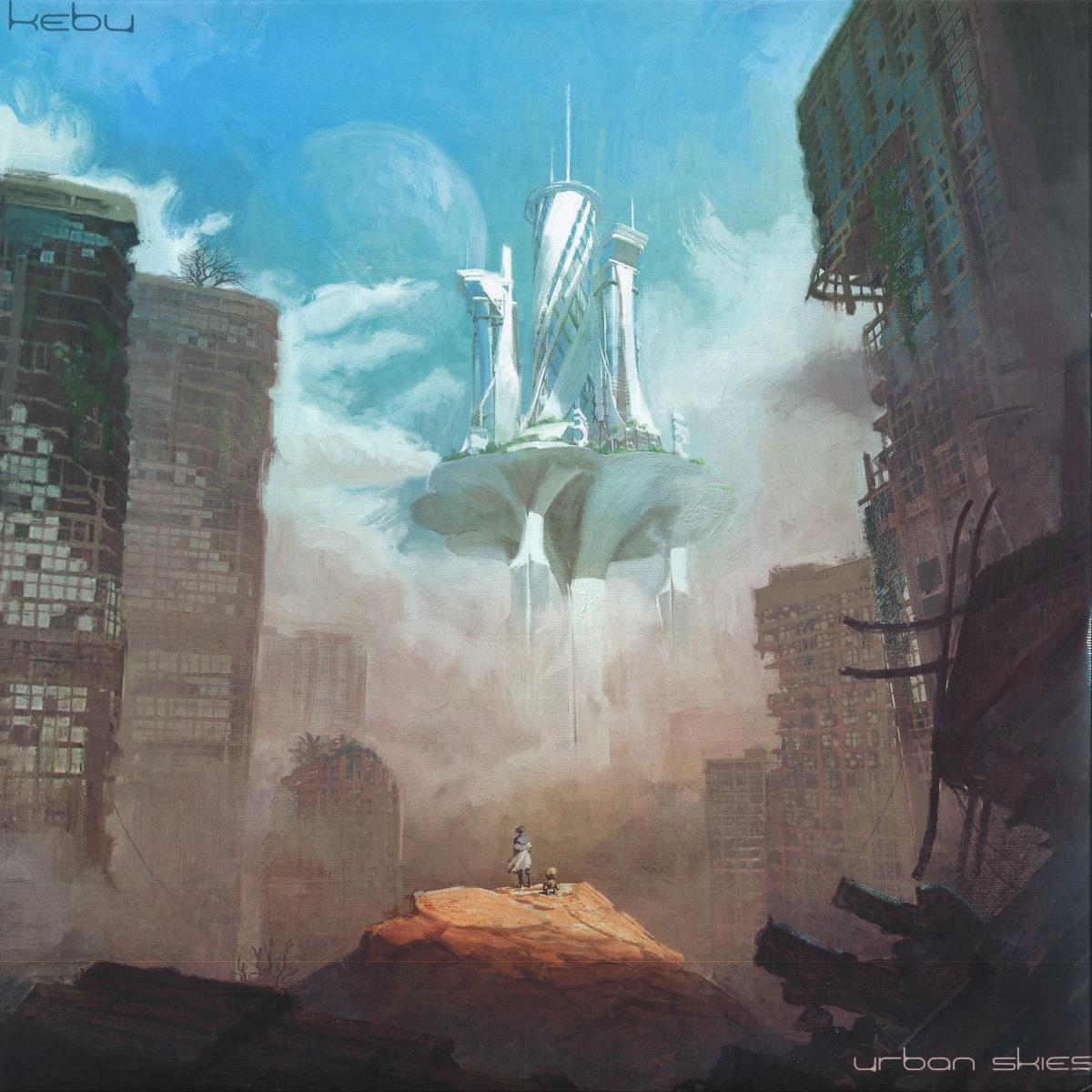 Kebu — Urban Skies LP 2x12" vinyl cover