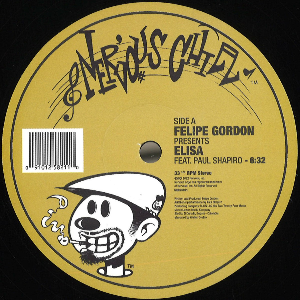 Felipe Gordon, Paul Shapiro — Elisa / Resonant Memories vinyl cover