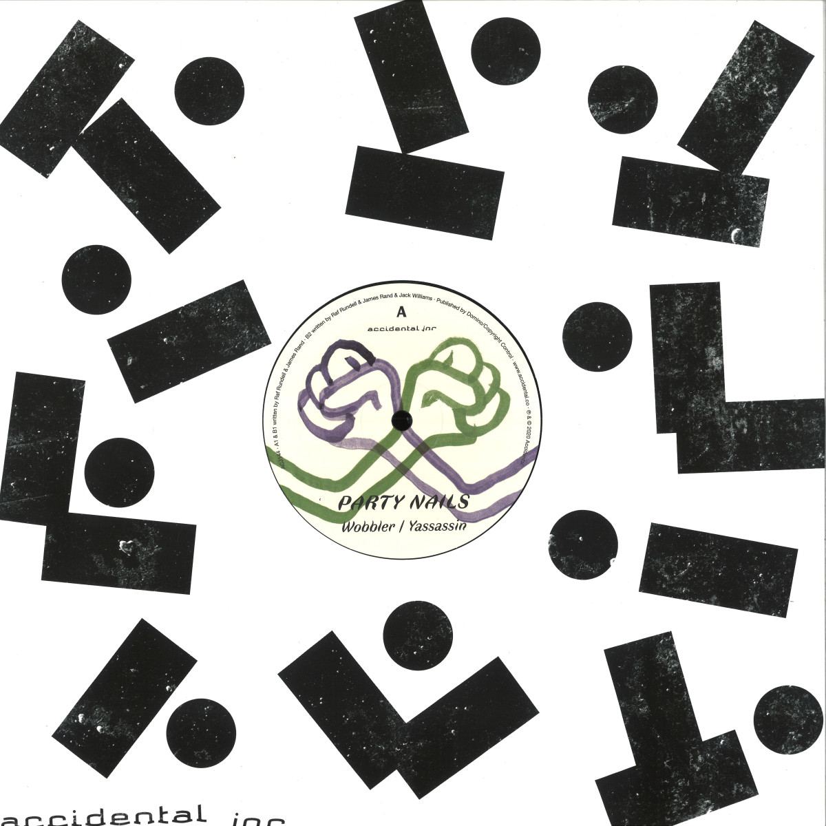 Party Nails — Wobbler / Yassassin vinyl cover