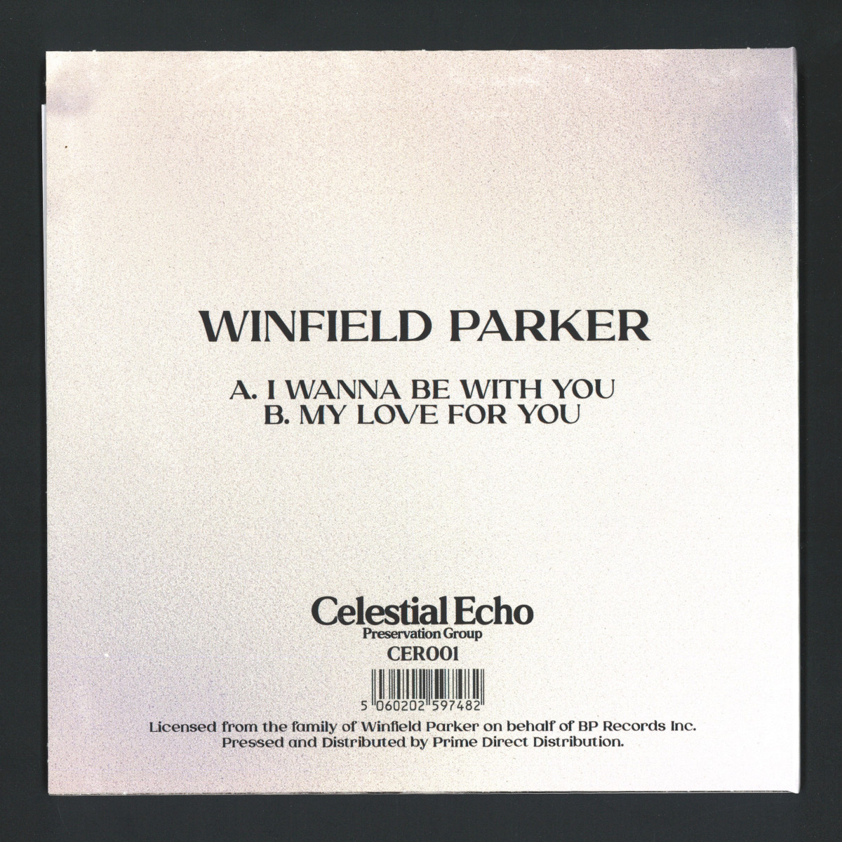 Winfield Parker - I Wanna Be With You / My Love For You