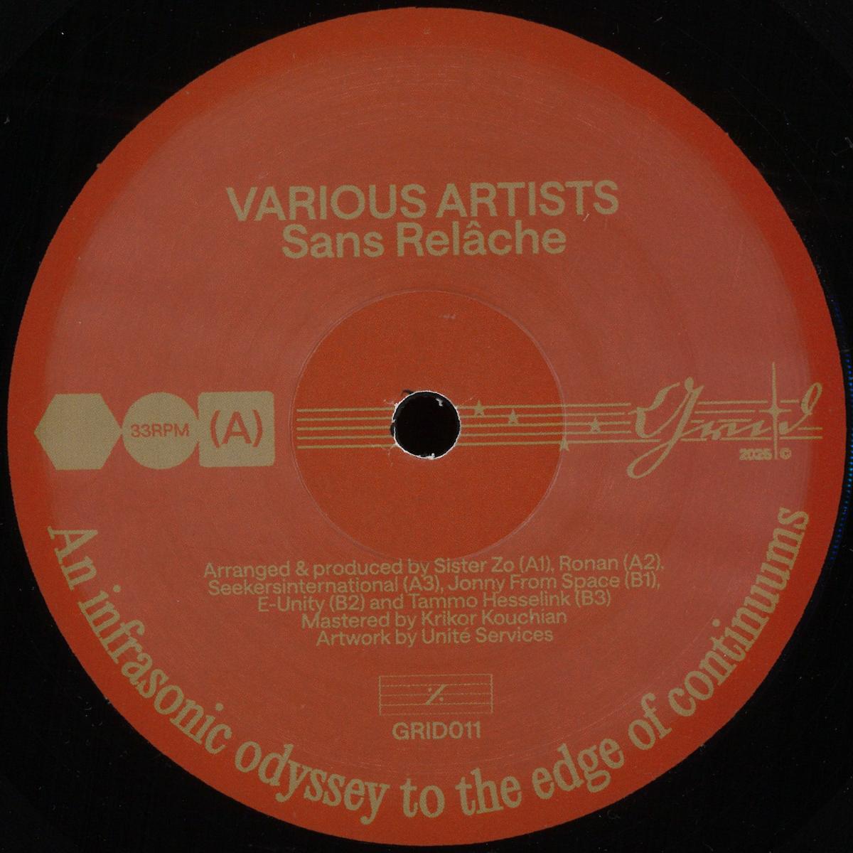 Various — Sans Relache Sampler vinyl cover
