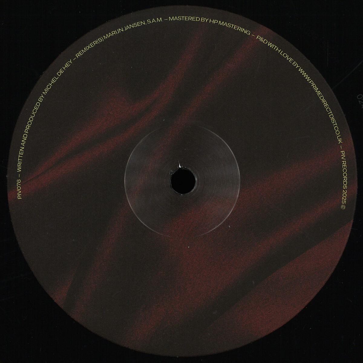 Michel de Hey — Let the rhythm hit em' / My search is over vinyl cover