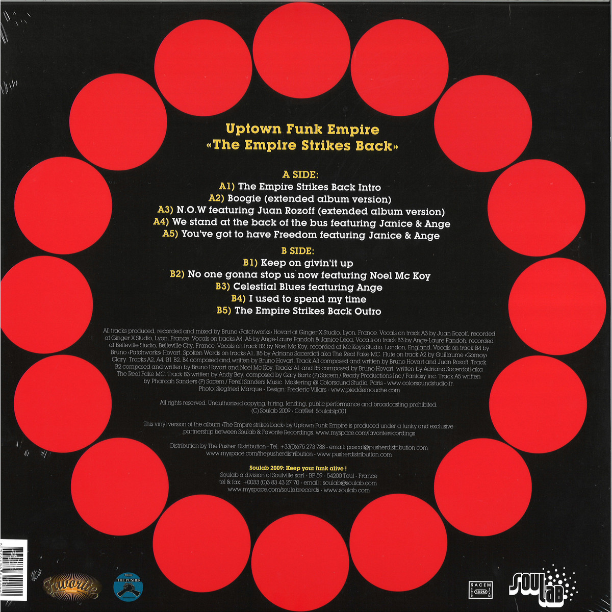 Uptown Funk Empire The Empire Strikes Back Soulab Soulablp001rp Vinyl