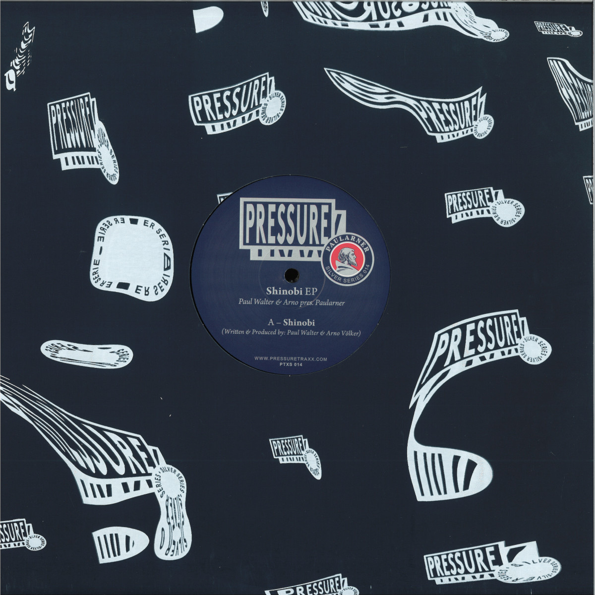 Paularner, Paul Walter, Arno — Shinobi EP vinyl cover