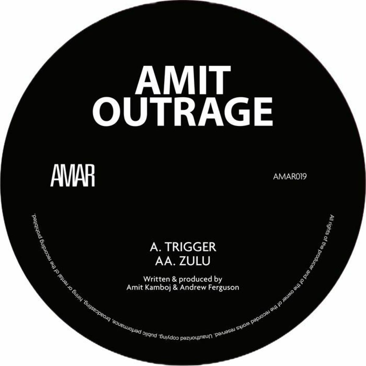 Amit, Outrage — Trigger vinyl cover