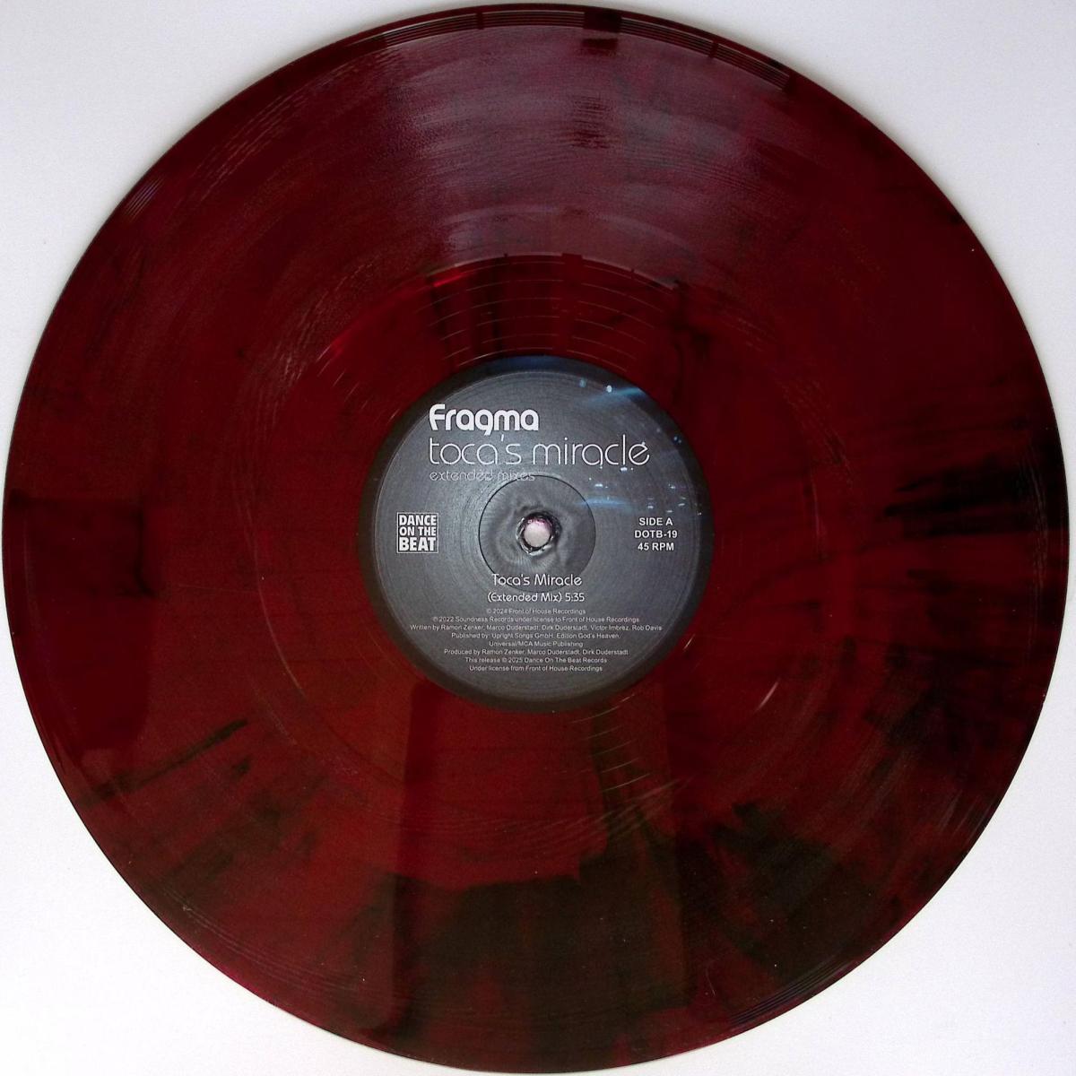 Unknown Artist — Toca's Miracle vinyl cover