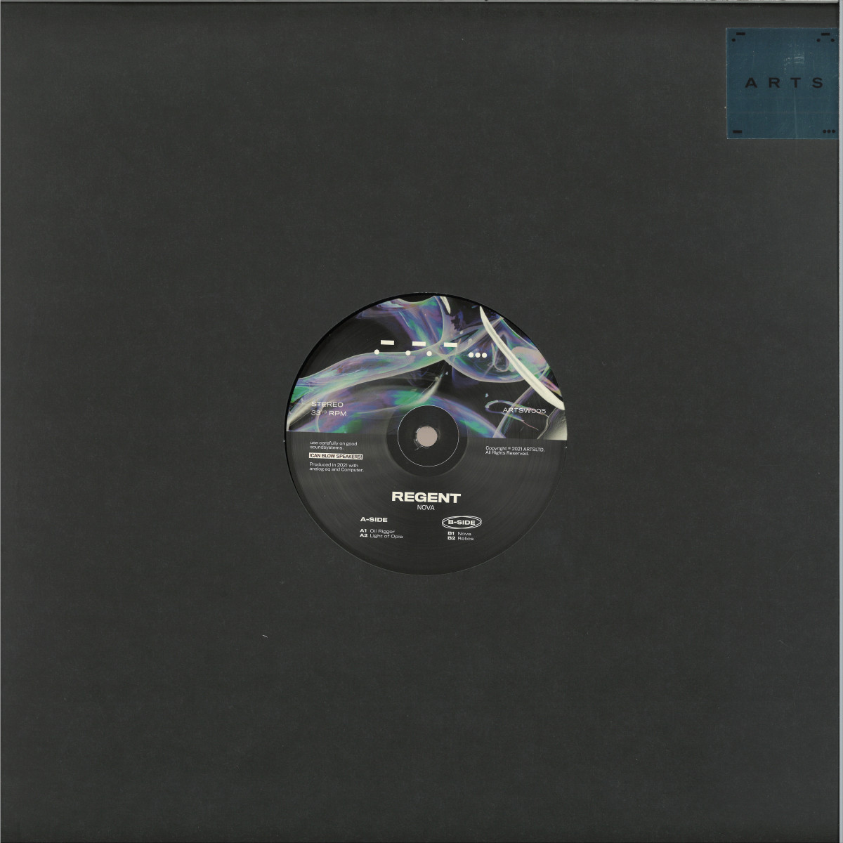 Regent — Nova [stickered sleeve] vinyl cover