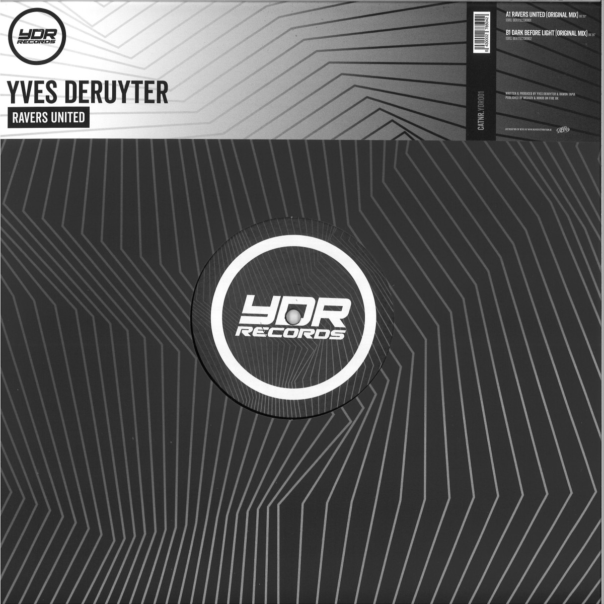 Yves Deruyter — RAVERS UNITED vinyl cover