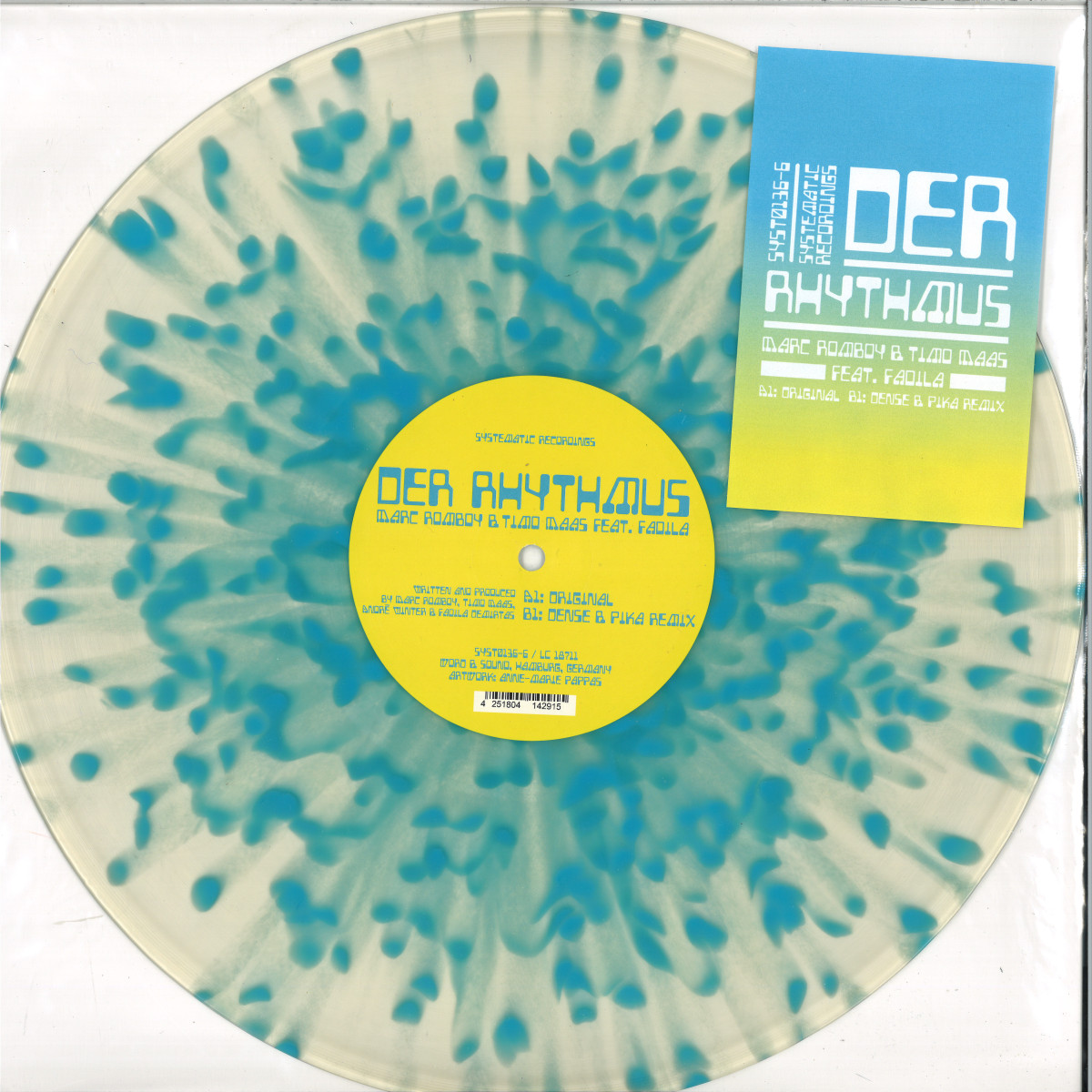 Marc Romboy, Timo Maas, Fadila — Der Rhythmus vinyl cover