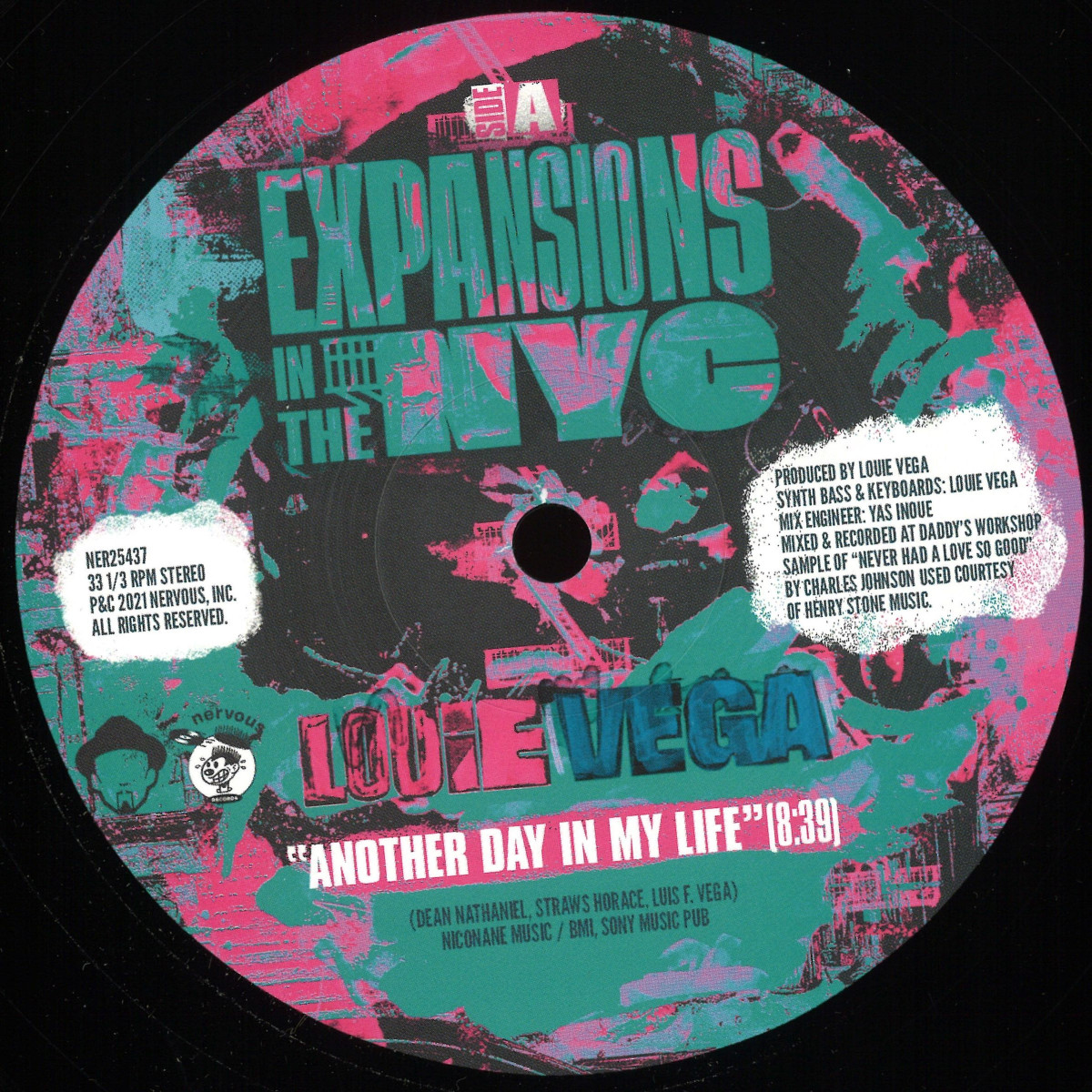 Louie Vega — Expansions In The NYC - Another Day In My Life / Deep Burnt feat. Alex Tosca vinyl cover