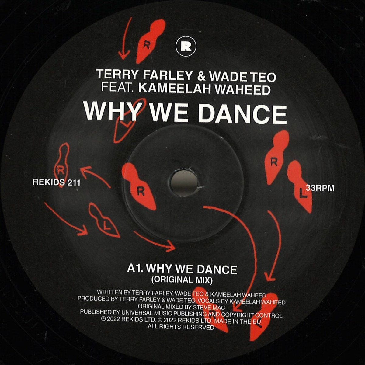 Terry Farley, Wade Teo, Kameelah Waheed — Why We Dance vinyl cover
