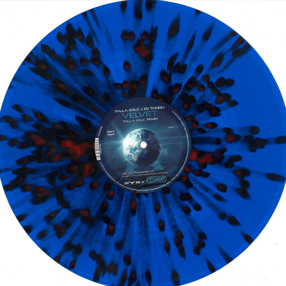Talla 2XLC, DJ Tandu — VELVET vinyl cover