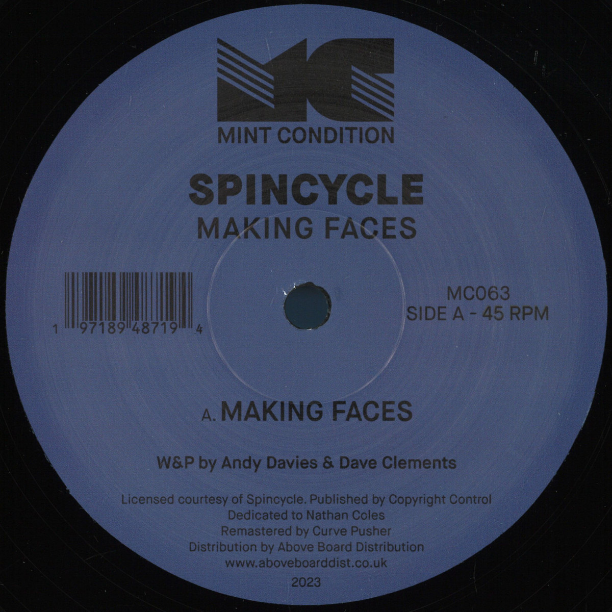 Spincycle - Making Faces / Mint Condition MC063 - Vinyl