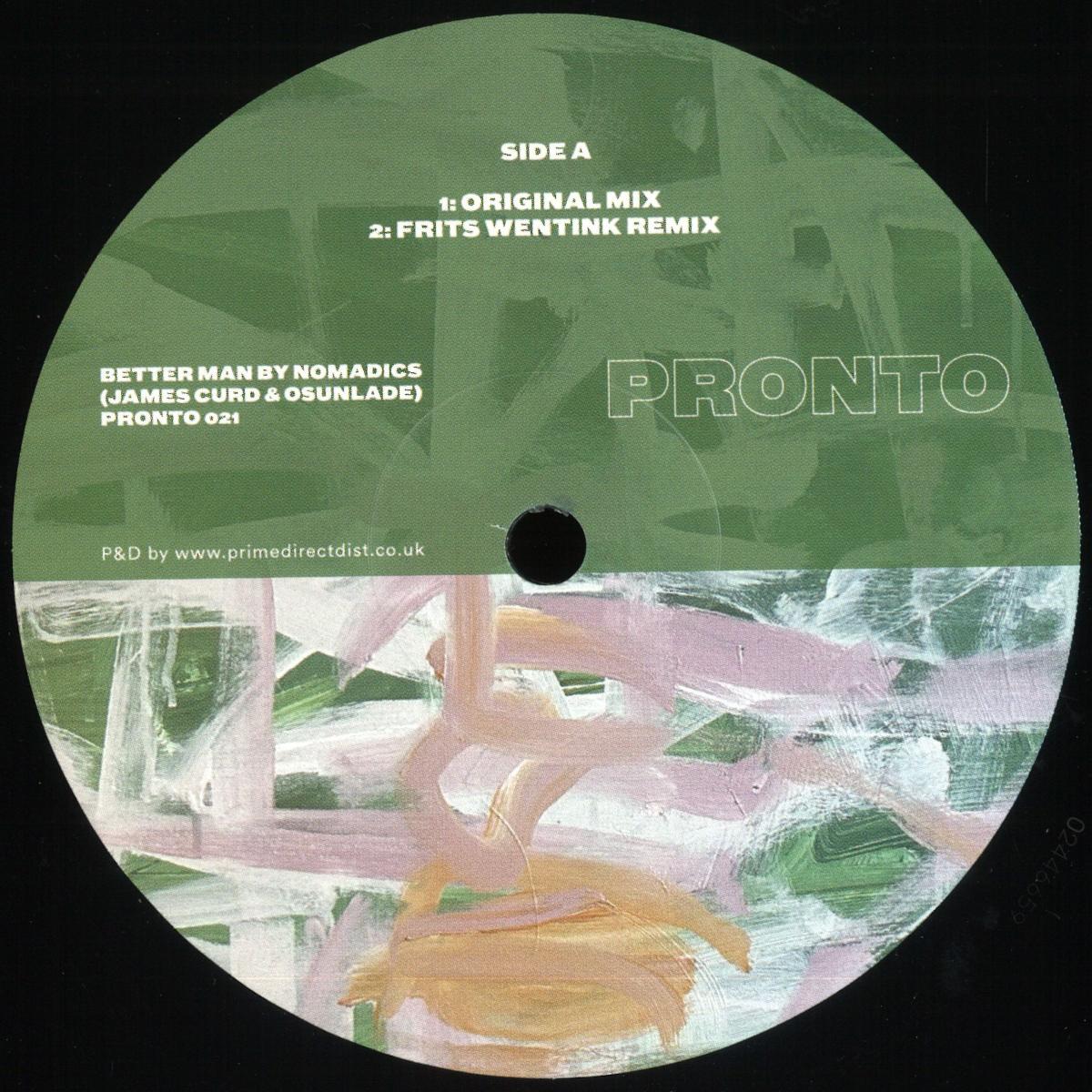 Nomadic’s, (James Curd, Osunlade) — Better Man vinyl cover