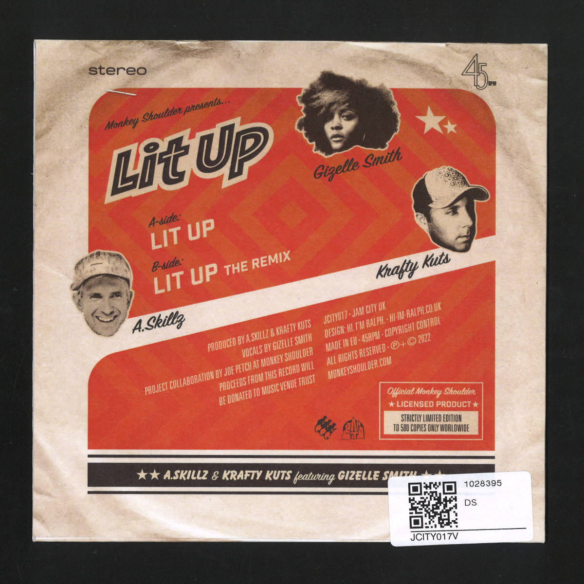 A.Skillz & Krafty Kuts feat. Gizelle Smith - Lit Up / Jam City