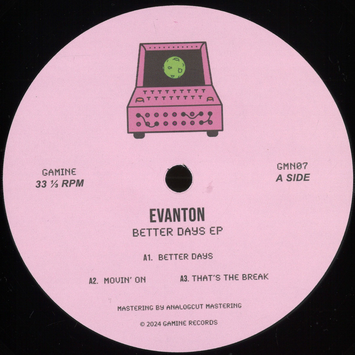 Evanton — Better Days EP vinyl cover