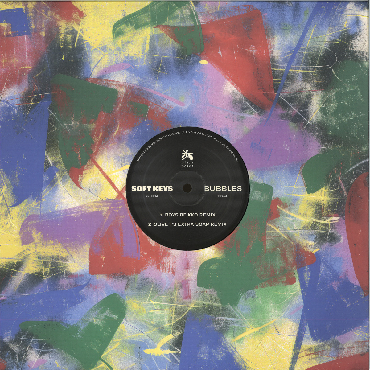 Soft Keys — BUBBLES vinyl cover