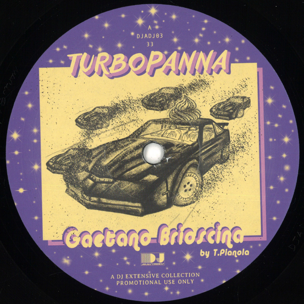 Gaetano Brioscina — TURBOPANNA EP vinyl cover
