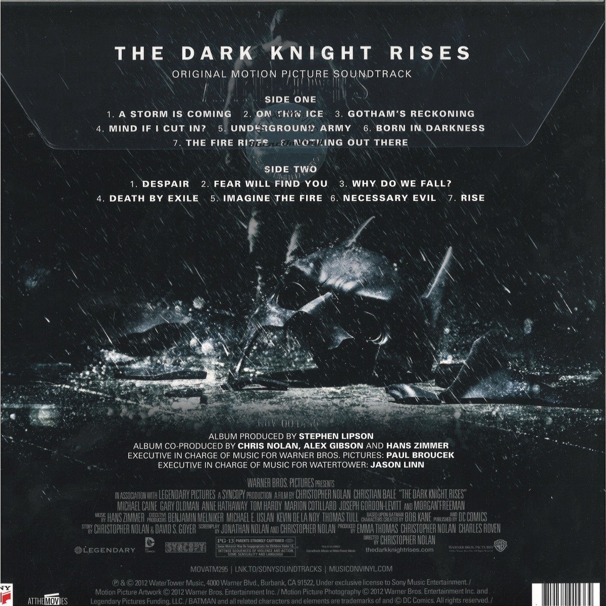HANS ZIMMER - THE DARK KNIGHT RISES / Music On Vinyl MOVATM295C - Vinyl