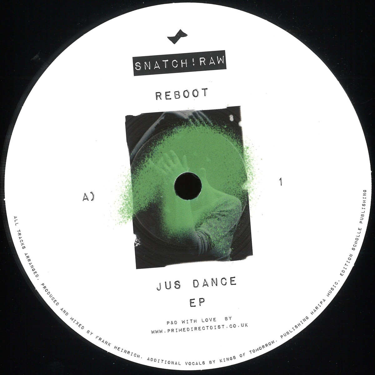 Reboot — Just Dance EP vinyl cover