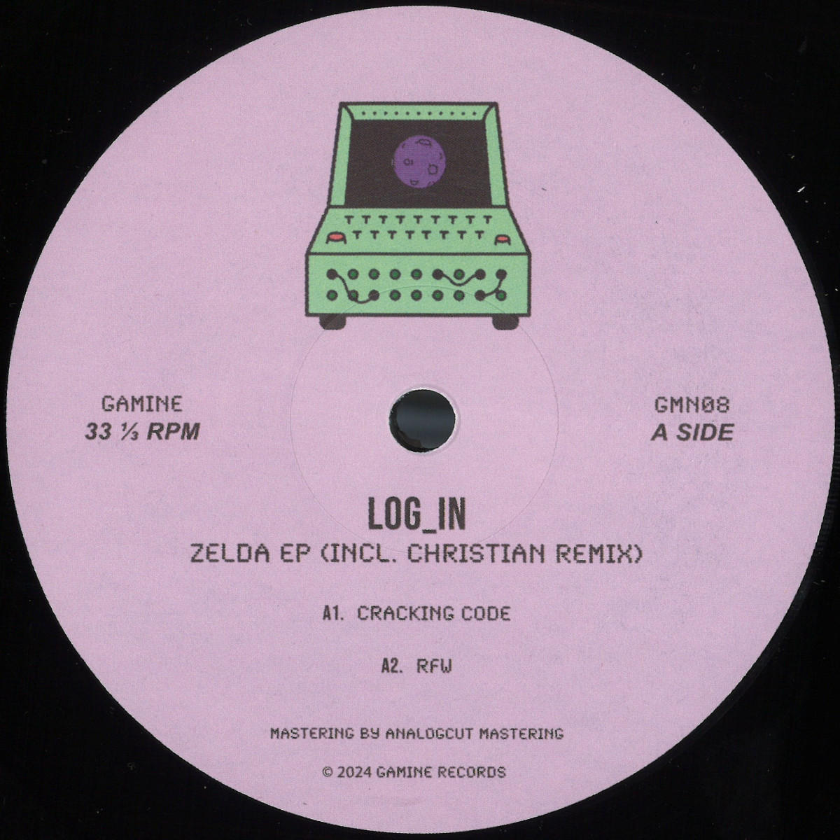 Log_In — Zelda EP vinyl cover