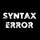 Syntax Error
