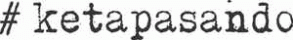 Ketapasando